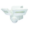 Iq America LB1880WH 800 Lumen Battery Operated LED Motion Security Flood Light Wall Eave Mount WH LB1880WH